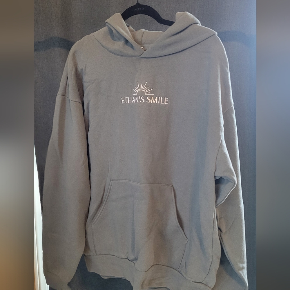 Light Blue/gray Hoodie